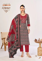 Mayur Ajarakh Vol 12 Readymade Cotton Kurti Pant With Dupatta