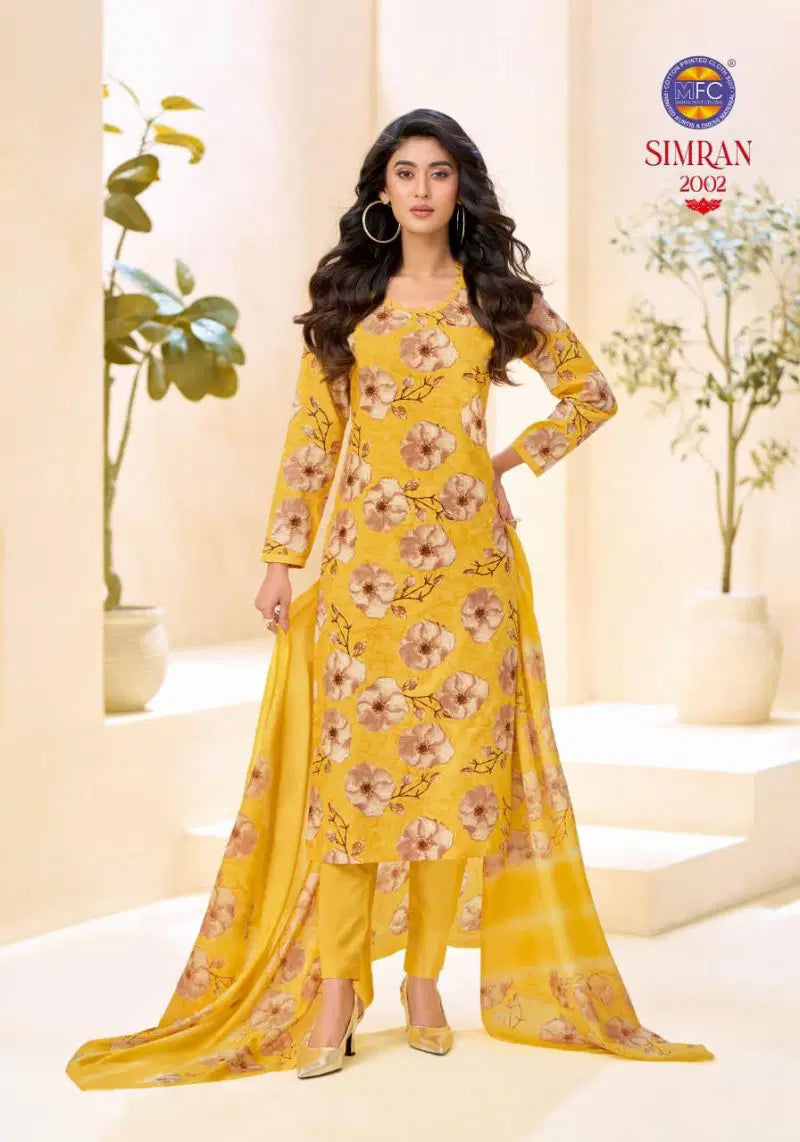 Mfc Simran Vol 2 Cotton Printed Fancy Dress Material Collection