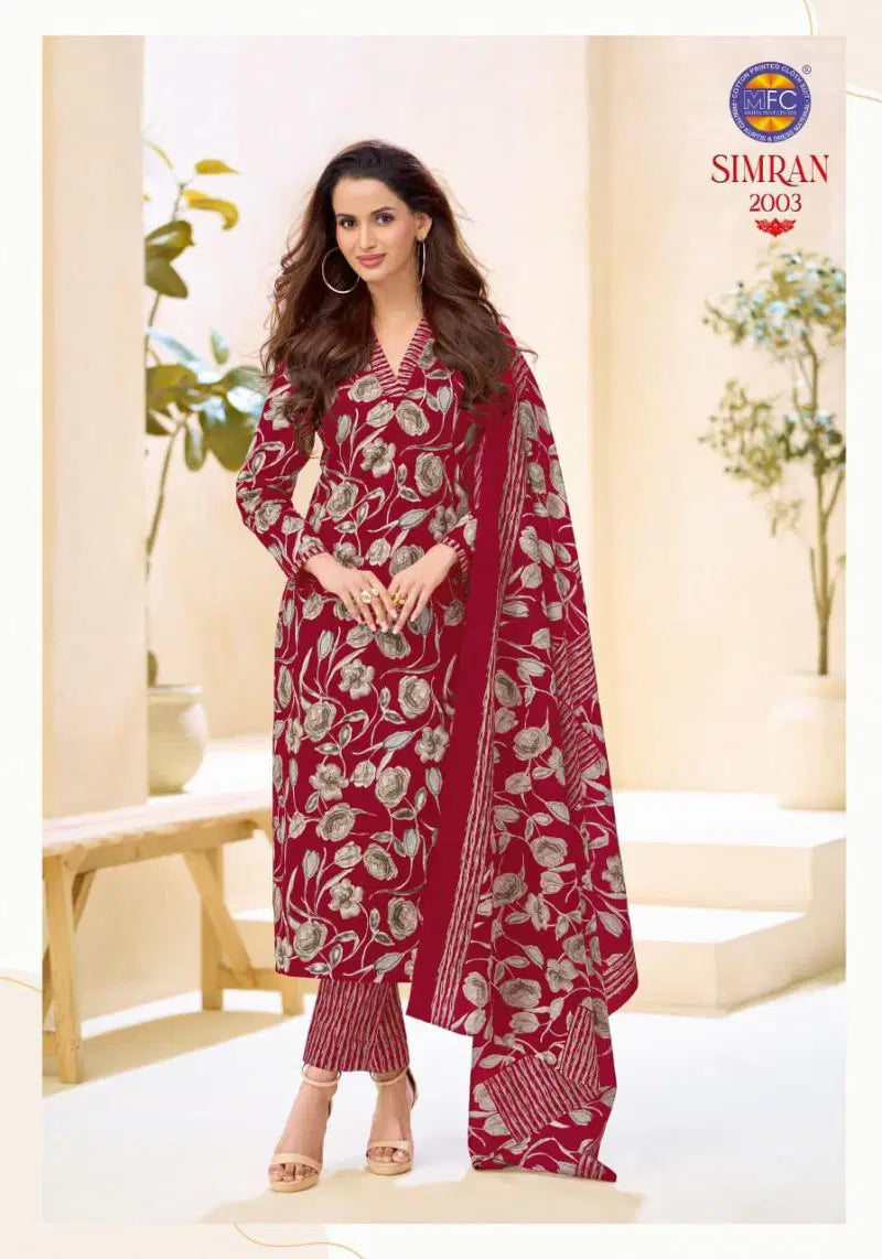 Mfc Simran Vol 2 Cotton Printed Fancy Dress Material Collection
