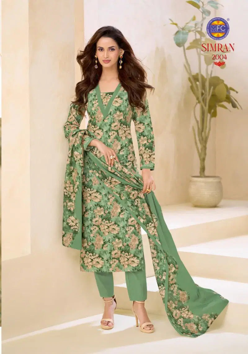 Mfc Simran Vol 2 Cotton Printed Fancy Dress Material Collection