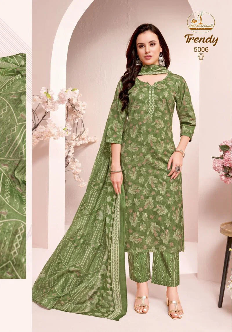 Miss World Trendy Vol 5 Readymade Cotton Printed Kurti Pant With Dupatta