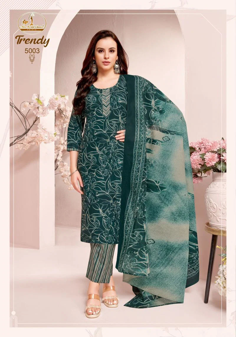 Miss World Trendy Vol 5 Readymade Cotton Printed Kurti Pant With Dupatta