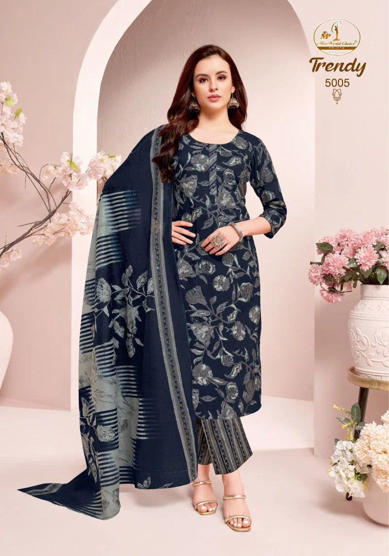 Miss World Trendy Vol 5 Readymade Cotton Printed Kurti Pant With Dupatta