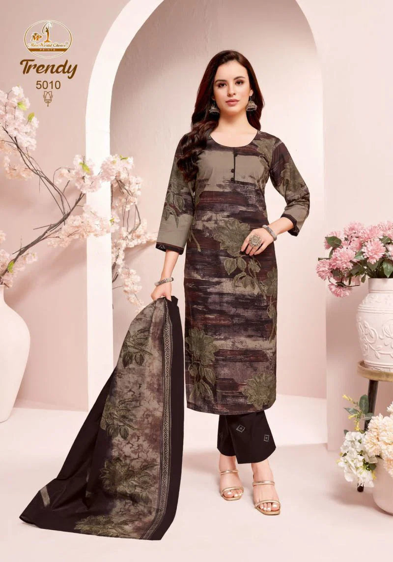 Miss World Trendy Vol 5 Readymade Cotton Printed Kurti Pant With Dupatta