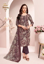 Miss World Trendy Vol 5 Readymade Cotton Printed Kurti Pant With Dupatta