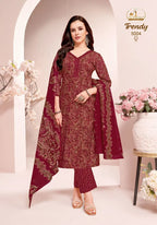 Miss World Trendy Vol 5 Readymade Cotton Printed Kurti Pant With Dupatta