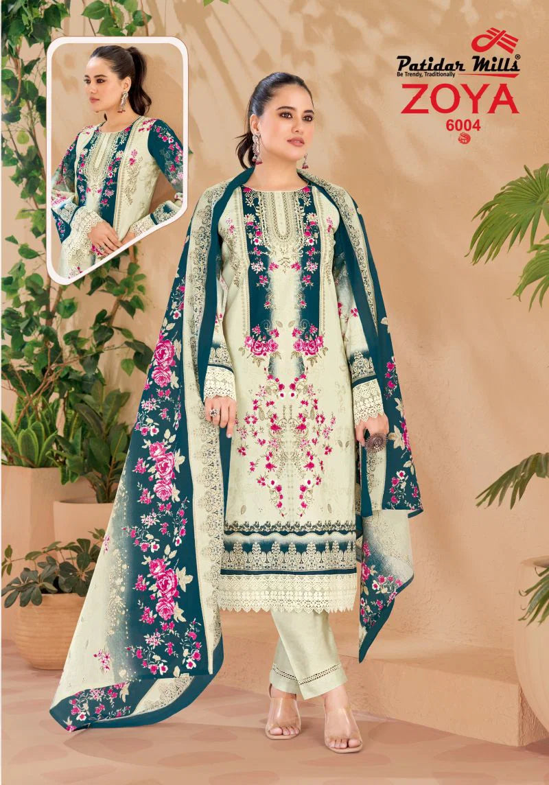 Patidar Zoya Vol 6 Cotton Printed Karachi Dress Material Collection