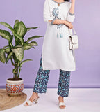 Rd 1118 Cotton Flex Embroidered Kurti With Bottom Collection