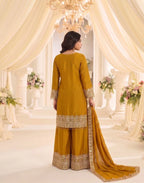 Kb Super Hit 3322 Chinon Sequence Worked Ready To Wear Salwar Suit