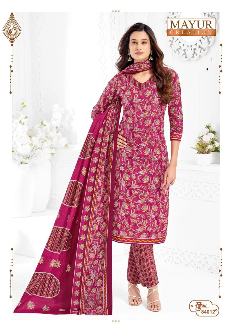 Mayur Khushi Vol 84 Cotton Printed Daily Wear Dress Material