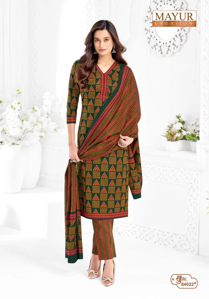 Mayur Khushi Vol 84 Cotton Printed Daily Wear Dress Material
