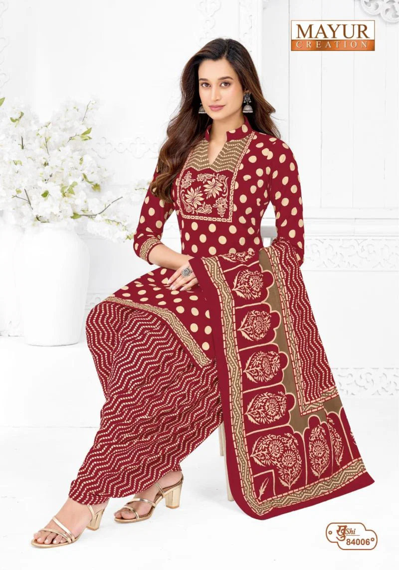 Mayur Khushi Vol 84 Cotton Printed Daily Wear Dress Material