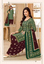 Miss World Battik Special Vol 12 Readymade Cotton Patiyala Dress