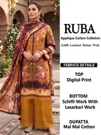 Al Karam Ruba Cotton Printed Dress Material Collection