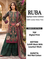 Al Karam Ruba Cotton Printed Dress Material Collection