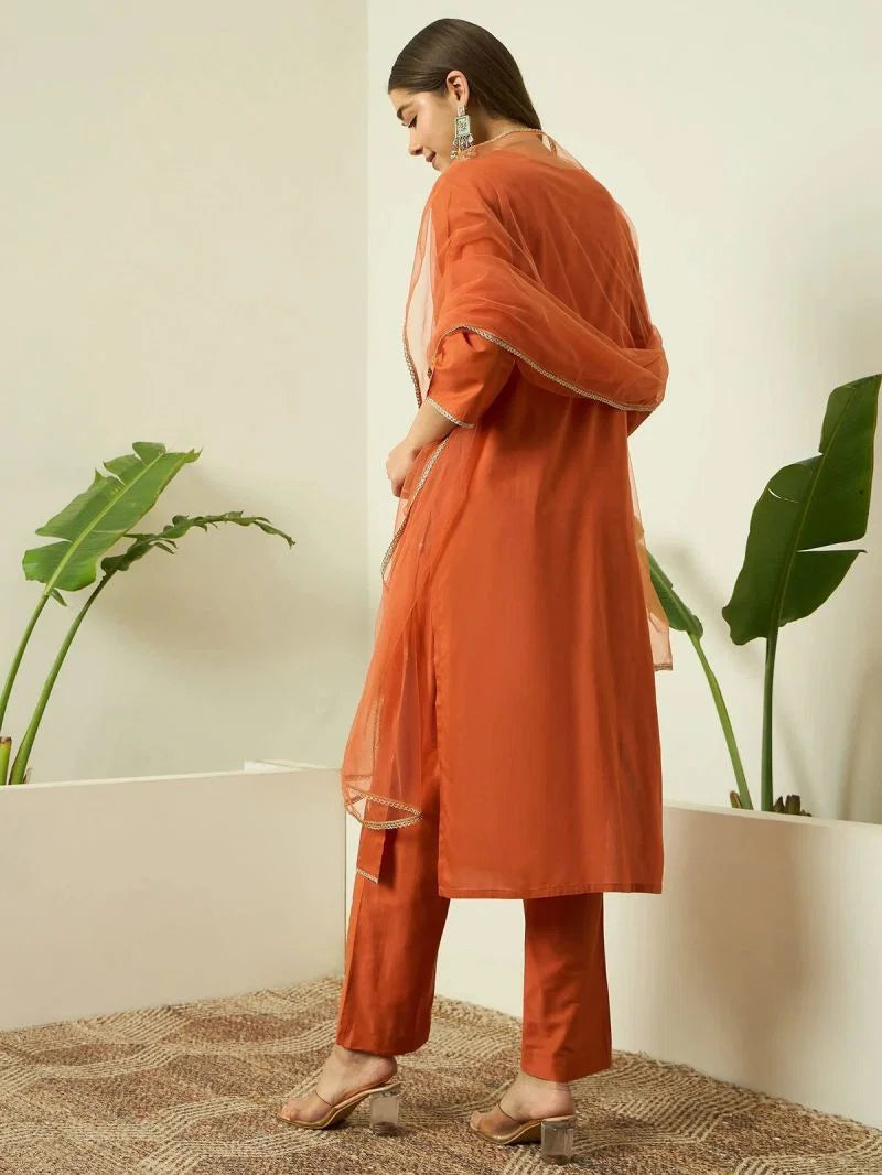 Navya Kurti 277 Silk Blend Party Wear Embroidered Kurti Set Collection
