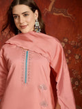 Md Mahi 15 Roman Silk With Embroidery Work Kurti Set Collection