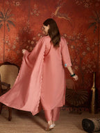 Md Mahi 15 Roman Silk With Embroidery Work Kurti Set Collection