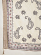 Md Mahi 16 Roman Silk Handworked Kurti With Bottom Dupatta
