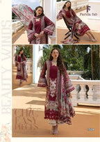 Farida Crimson Vol 15 Cotton Printed Karachi Dress Material