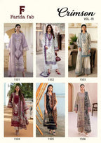 Farida Crimson Vol 15 Cotton Printed Karachi Dress Material