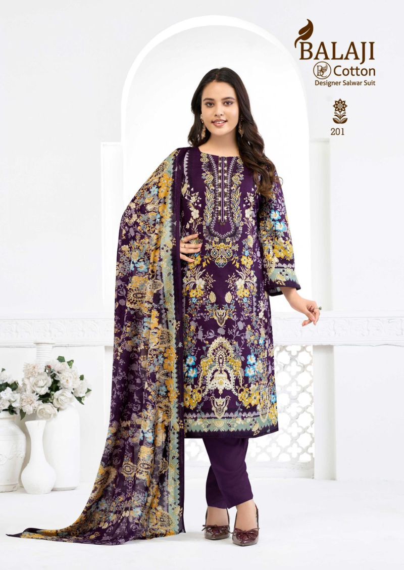 Balaji Nargis Vol 2 Readymade Cotton Karachi Kurti Pant With Dupatta