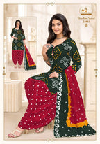 Miss World Bandhani Vol 21 Readymade Cotton Patiyala Dress