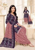 Miss World Bandhani Vol 21 Readymade Cotton Patiyala Dress