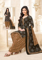 Miss World Bandhani Vol 21 Readymade Cotton Patiyala Dress