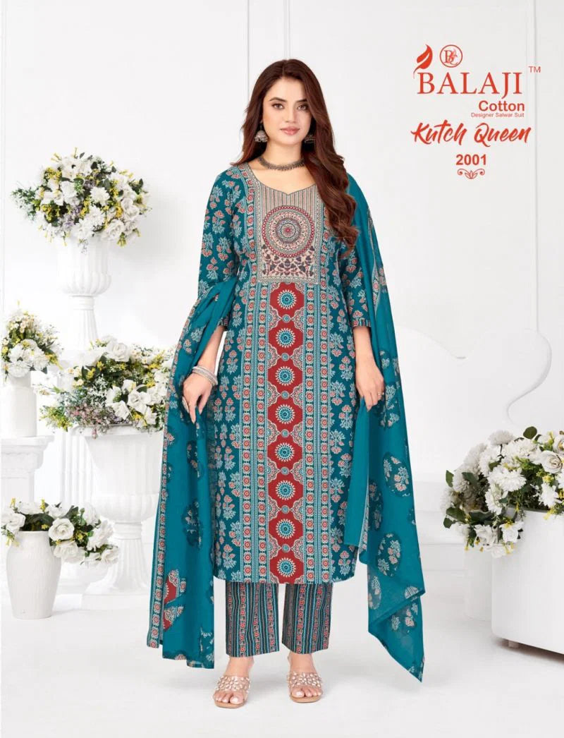 Balaji Kutch Queen Vol 2 Readymade Cotton Printed Kurti Set