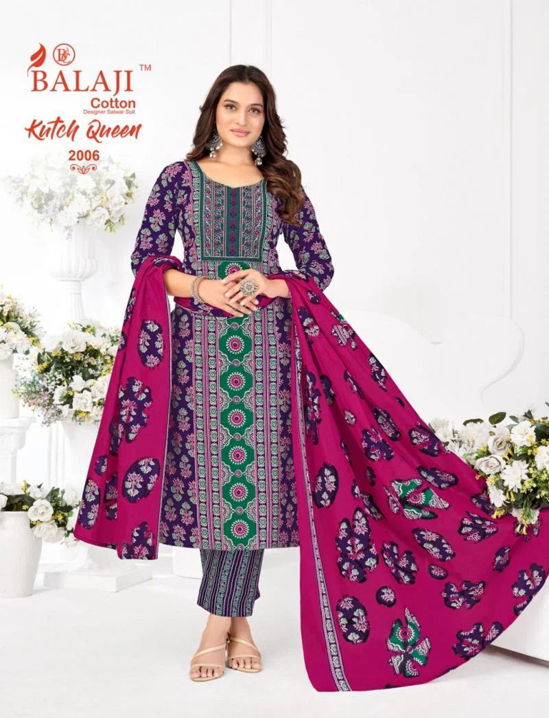 Balaji Kutch Queen Vol 2 Readymade Cotton Printed Kurti Set
