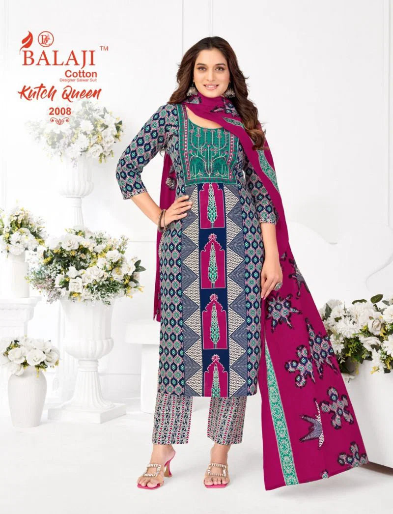 Balaji Kutch Queen Vol 2 Readymade Cotton Printed Kurti Set