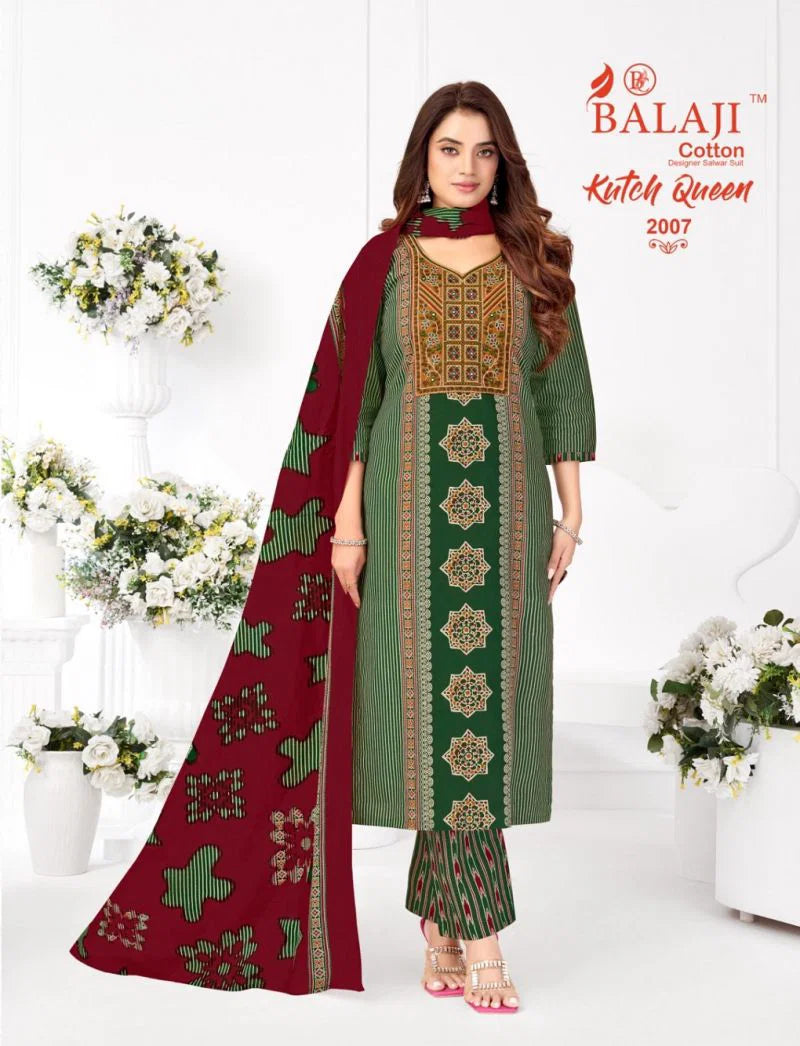 Balaji Kutch Queen Vol 2 Readymade Cotton Printed Kurti Set