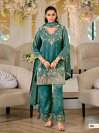 Zannat 2358 Roman Simmar Beads Worked Salwar Kameez