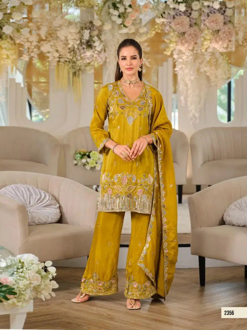 Zannat 2358 Roman Simmar Beads Worked Salwar Kameez