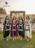 Hoor Tex 489 A To D Heavy Georgette Zarkan Worked Salwar Kameez Collection
