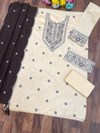 2110 Master Colors A To D Khadi Cotton Embroidered Salwar Kameez Collection