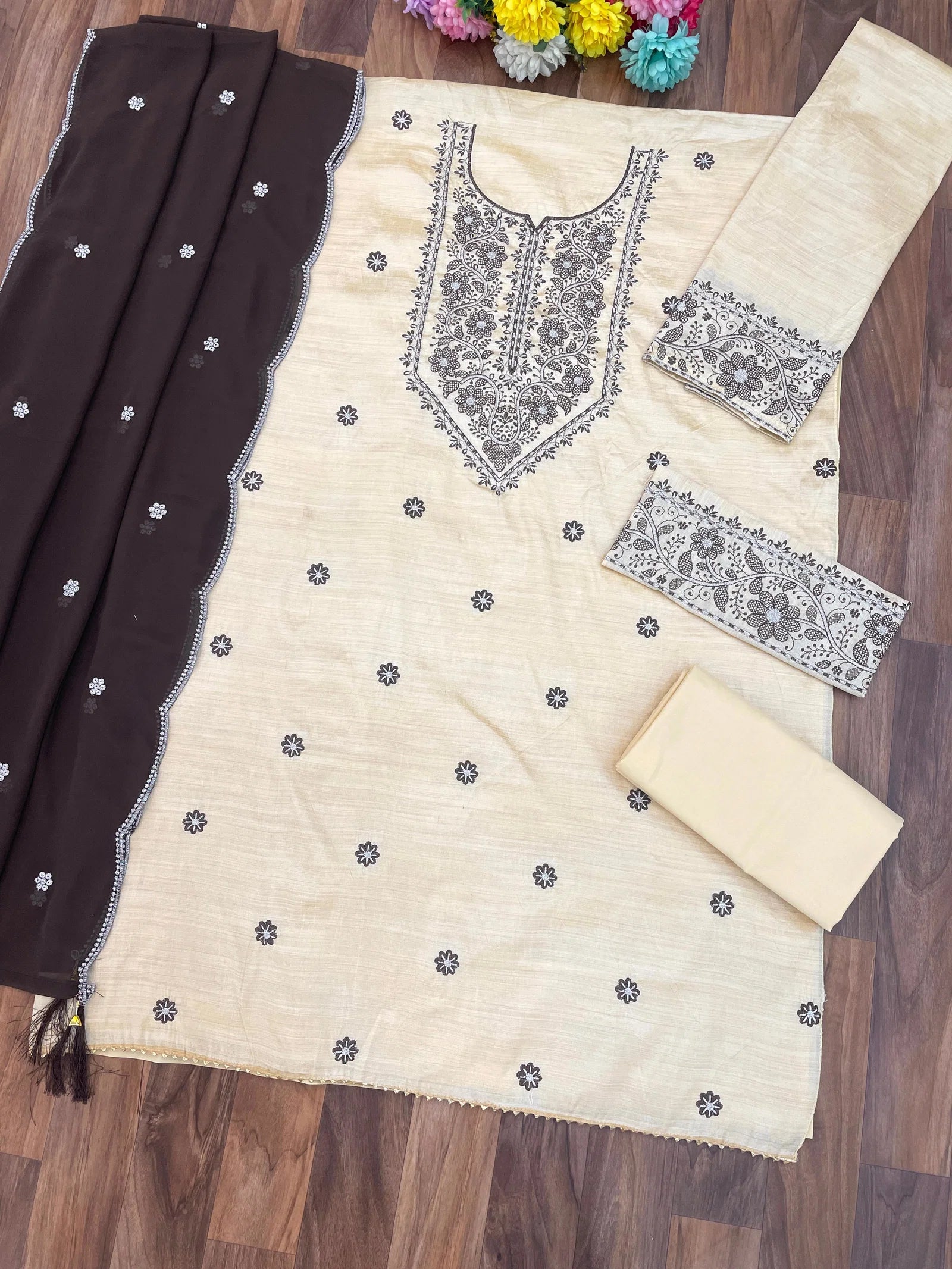 2110 Master Colors A To D Khadi Cotton Embroidered Salwar Kameez Collection