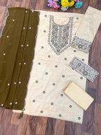 2110 Master Colors A To D Khadi Cotton Embroidered Salwar Kameez Collection