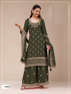3104 A To D Master Colors Georgette Embroidered Salwar Kameez
