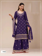 3104 A To D Master Colors Georgette Embroidered Salwar Kameez