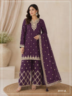 3117 A To D Master Colors Chinon Embroidered Salwar Kameez