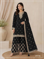 3117 A To D Master Colors Chinon Embroidered Salwar Kameez
