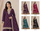 3117 A To D Master Colors Chinon Embroidered Salwar Kameez