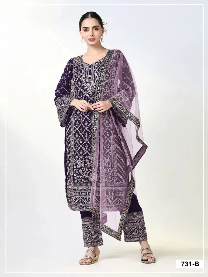 731 A To D Master Colors Georgette Embroidered Kurti With Bottom Dupatta Full Catalog available at wholesale rate.