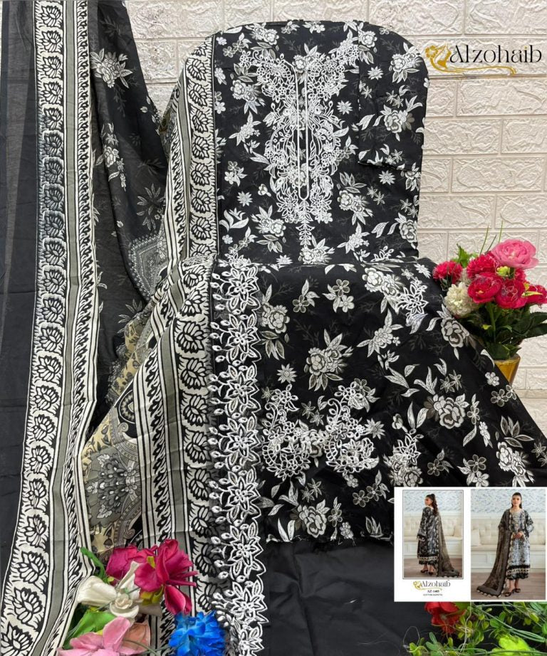 Alzohaib 1405 – Pakistani Dress Material