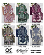 alkaram Areeba Vol-3 – Pakistani Readymade Kurti Pant With Dupatta