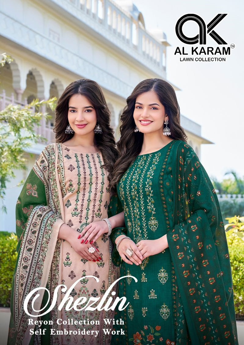 Al Karam Shezlin Vol-1 Karachi Lawn Cotton Suits