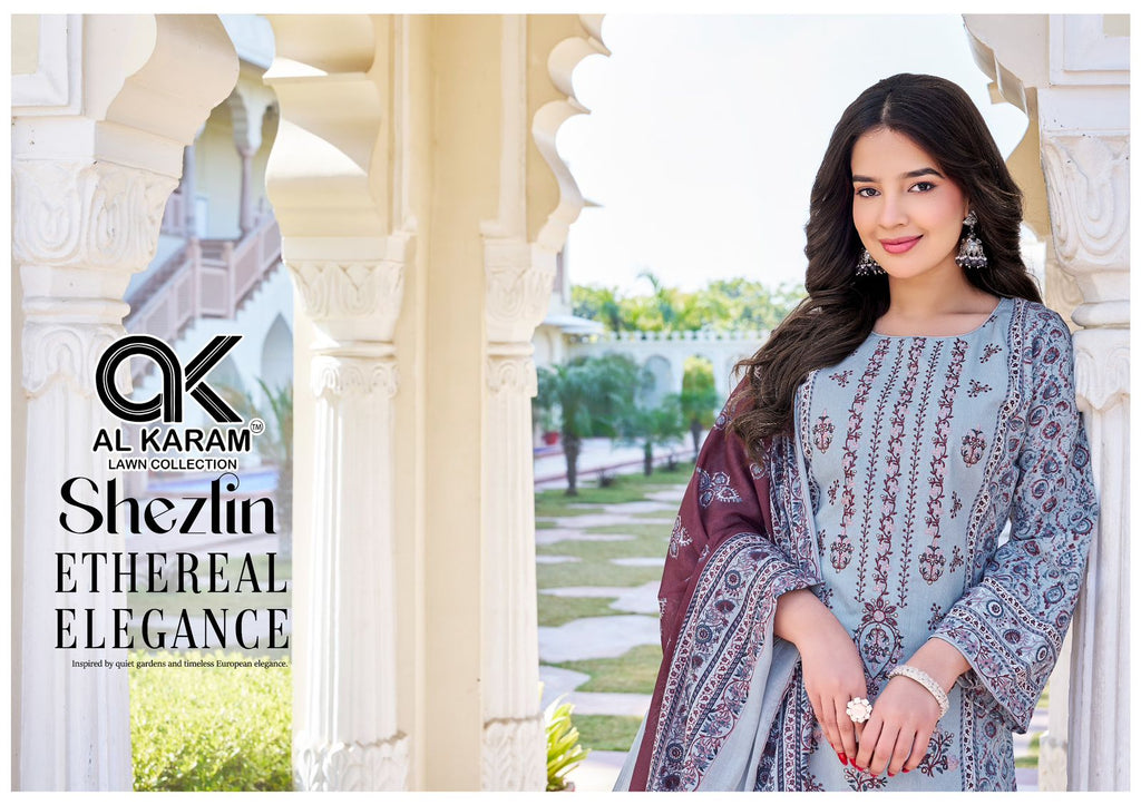 Al Karam Shezlin Vol-1 Karachi Lawn Cotton Suits