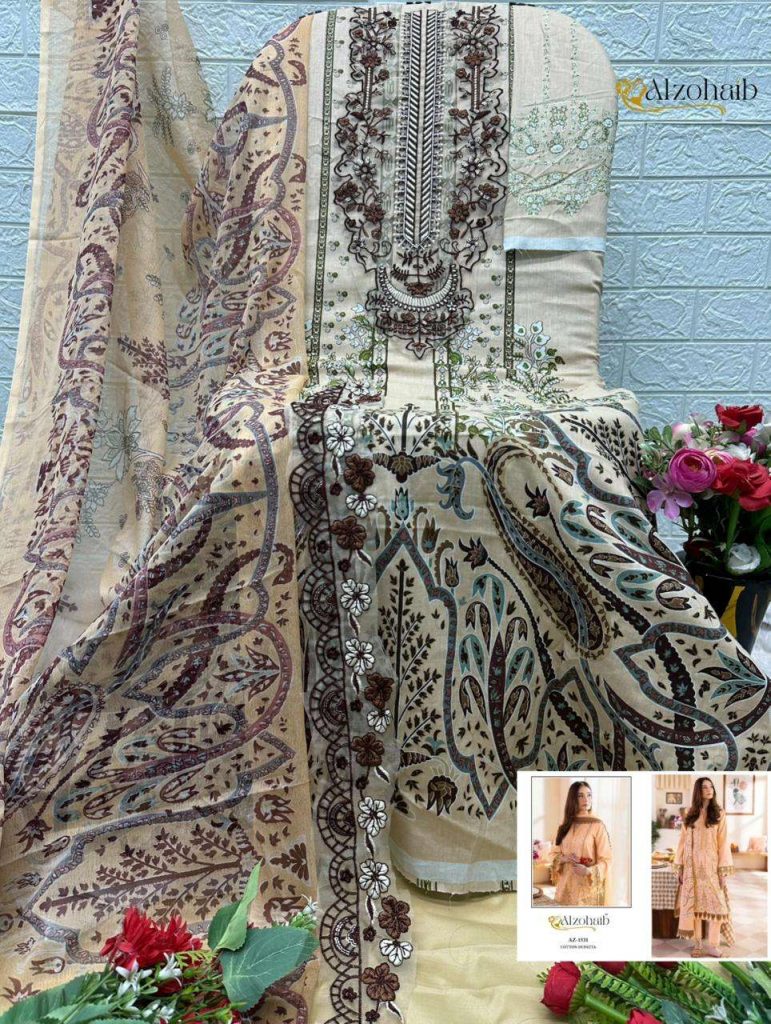 Al Zohaib Ayesha Vol-1 – Pakistani Readymade Kurti Pant With Dupatta